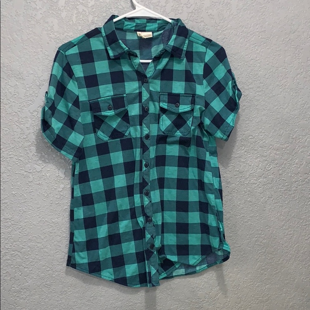 100% Polyester Button-Up
